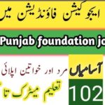 Punjab Education Foundation Jobs 2025 For Management Staff