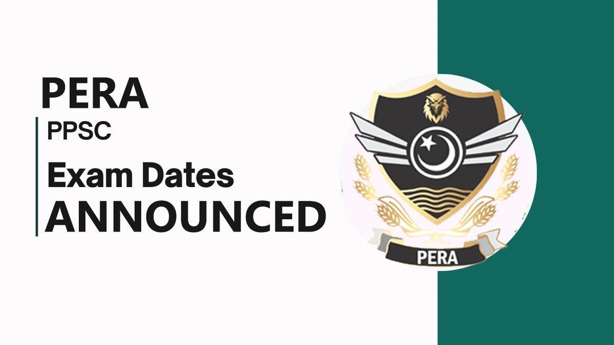 PERA PPSC Exam Date for Written Test Announced