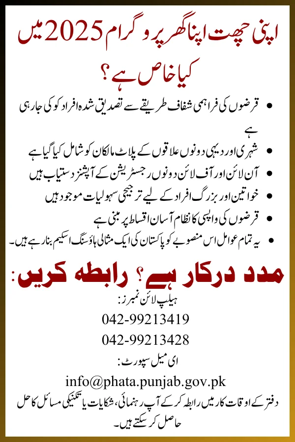 Fresh News: Apni Chhat Apna Ghar Program 2025 – Complete Guide to New Registration